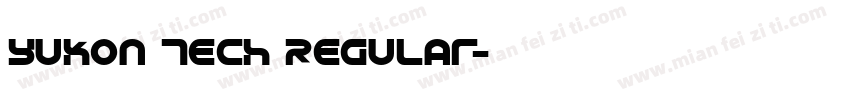 Yukon Tech Regular字体转换